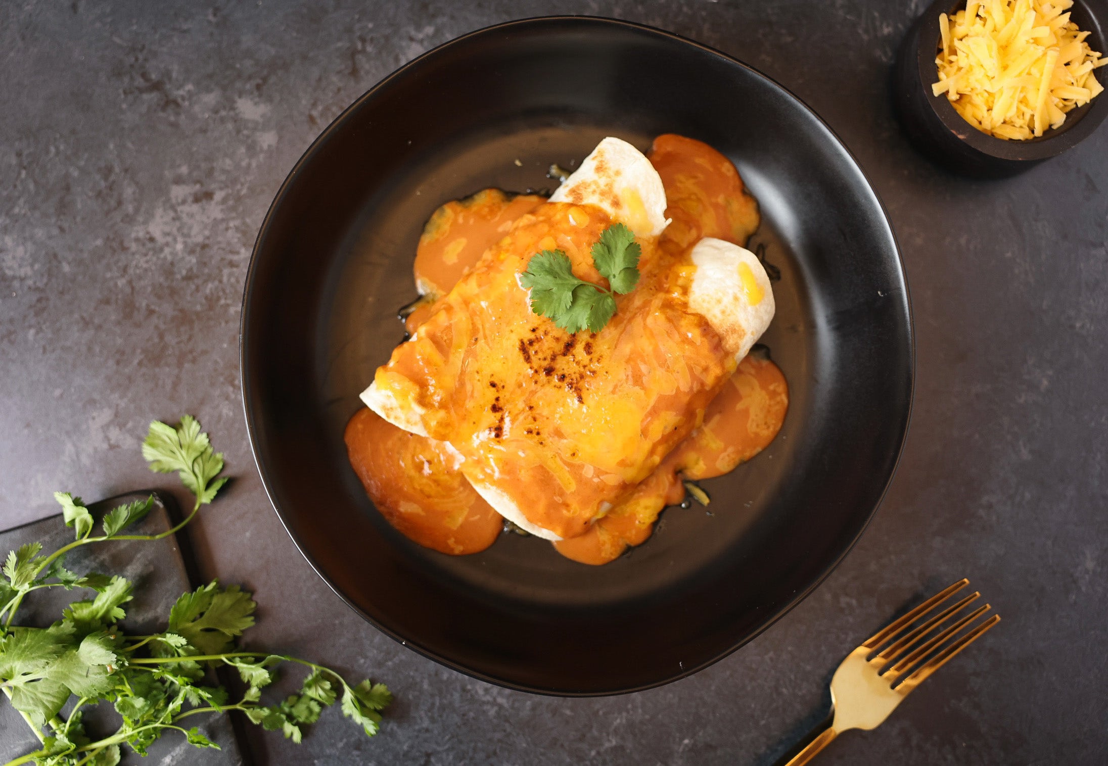 Carnitas Enchiladas Plate